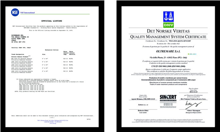 OLTREMARE,RO膜,反滲透膜