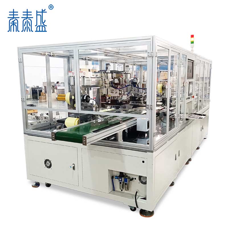 新能源汽車動(dòng)力電池阻燃隔熱板離型紙輔料全自動(dòng)高效貼裝設(shè)備